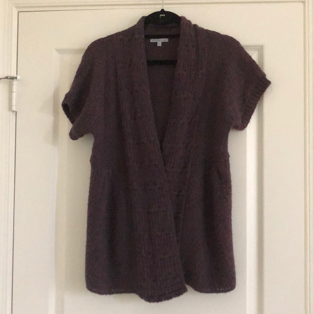 Soft fuzzy purple sweater cardigan 💜